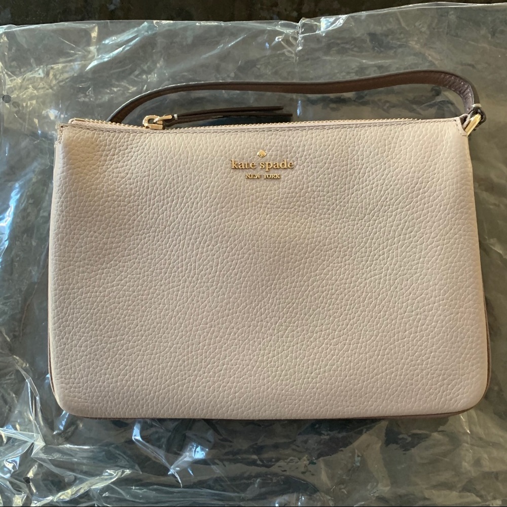 NWT Kate spade crossbody taupe/snake skin